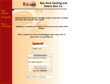 Tablet Screenshot of bay-area-hauling.com
